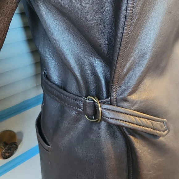 Knoles & Carter Dark Brown Leather Jacket - Picture 12 of 15